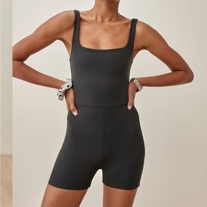 Reformation Dev Ecostretch Short Jumpsuit Size S